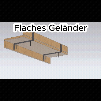 Balkonzeit Bar aus Massivholz