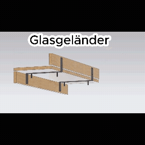 Balkonzeit Bar aus Massivholz