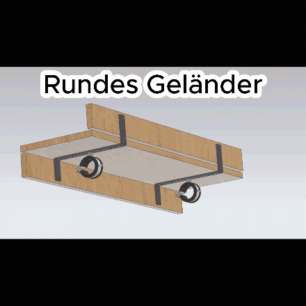 Balkonzeit Bar aus Massivholz