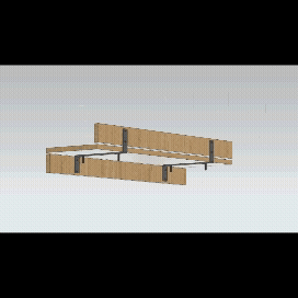 Balkonzeit Bar aus Massivholz