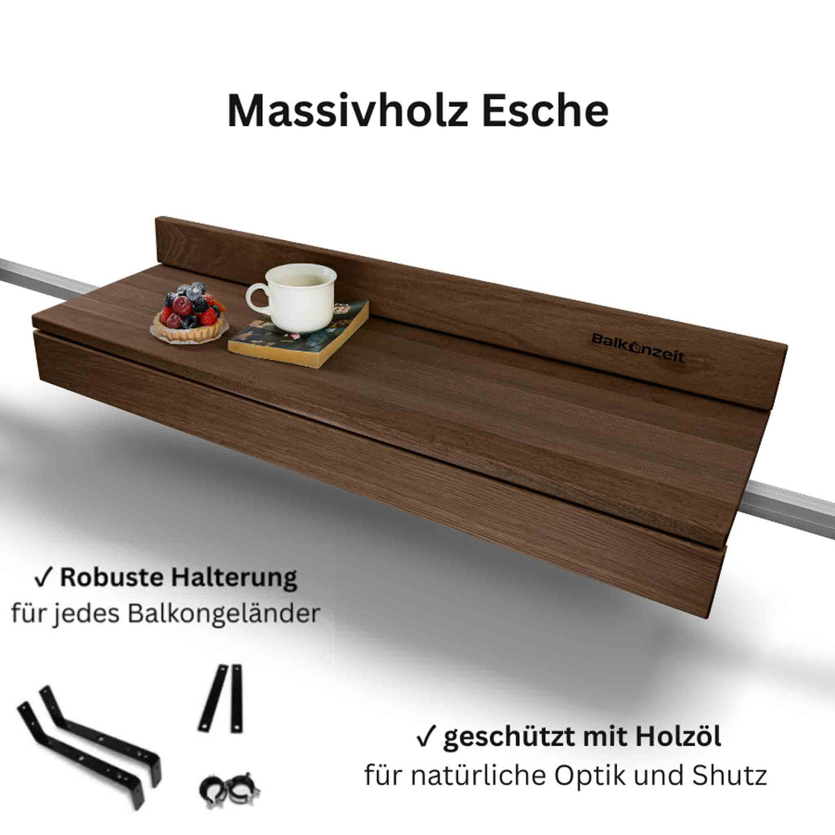 Balkonzeit Bar — Esche Edition (braun geölt)